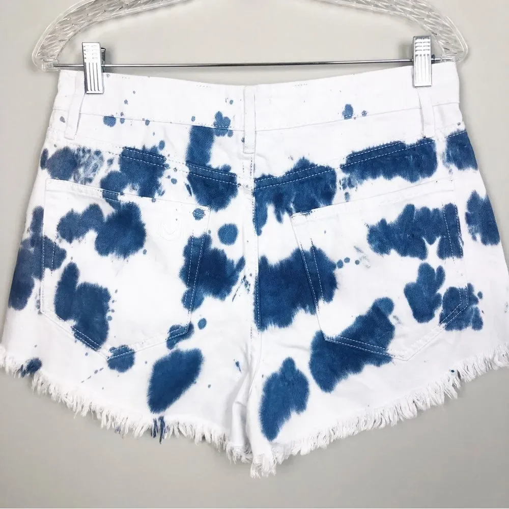 SHOW ME YOUR MUMU | NEW Houston High Waist Tie Dye Denim Shorts Women’s Size 29
